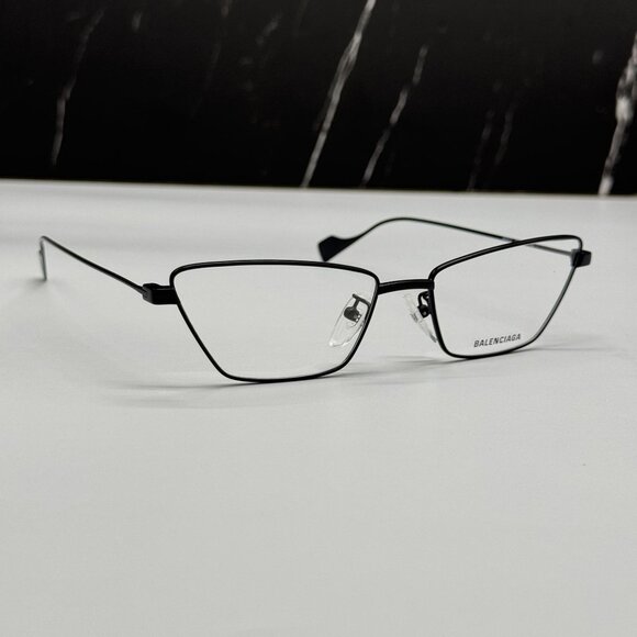 NEW BALENCIAGA BB0091O 001 CAT EYE BLACK WOMEN EYEGLASSES BALENCIAGA - Picture 4 of 9
